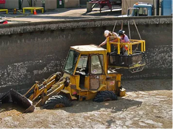 An overwhelmed sludge handling system