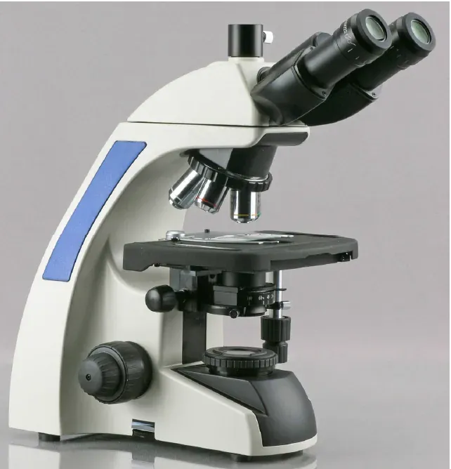 Microscope used to examine biomass
