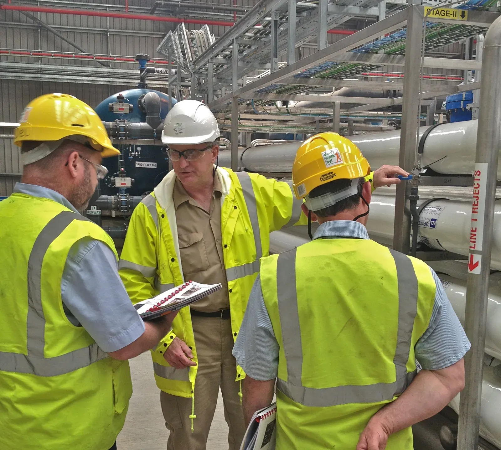 On-site operator training session