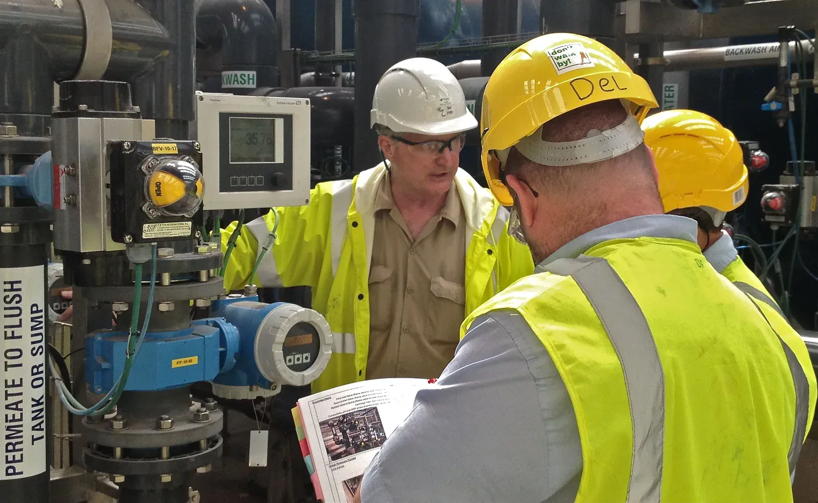 Operator training at the treatment system