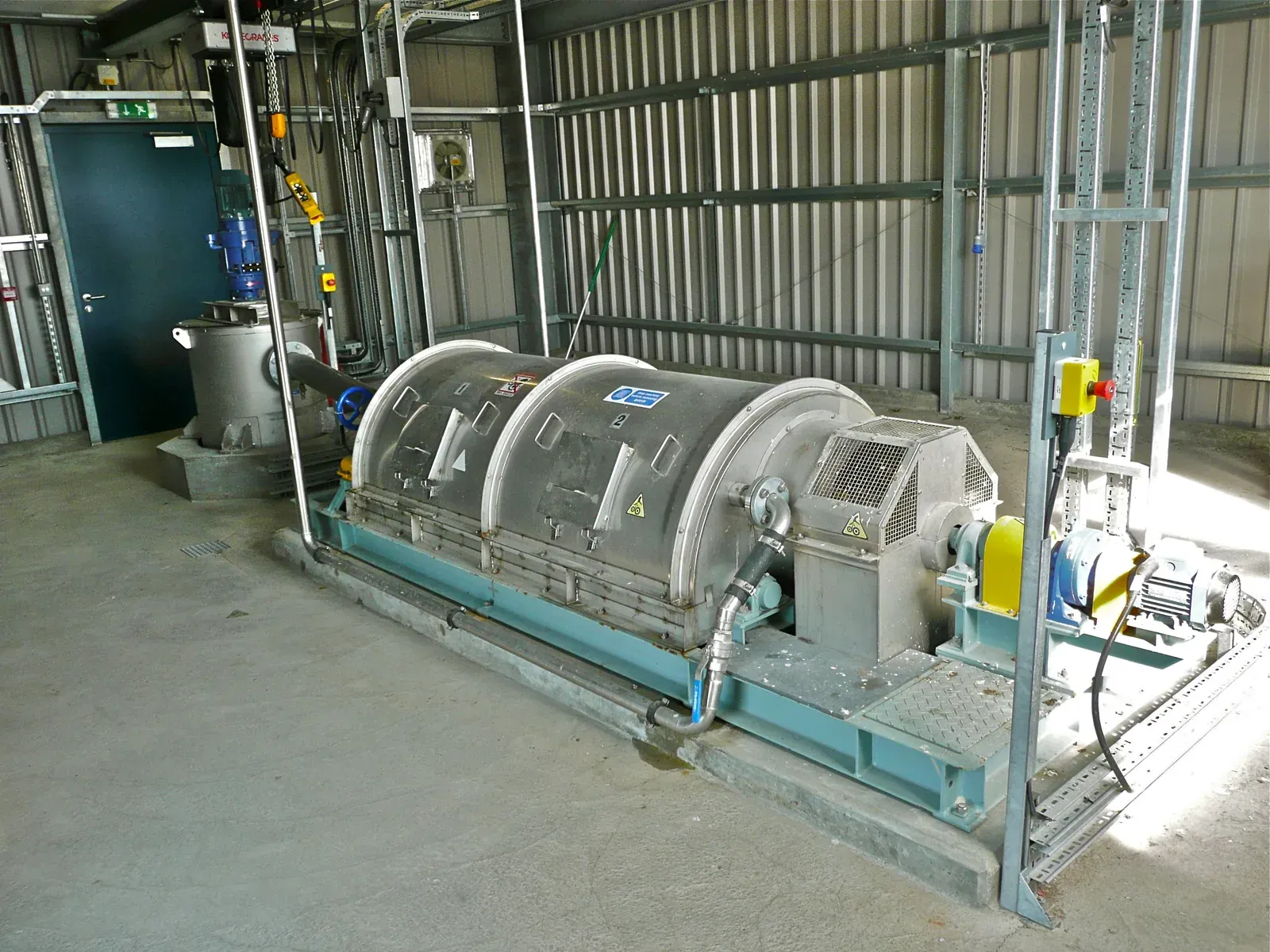 Process equipment during commissioning