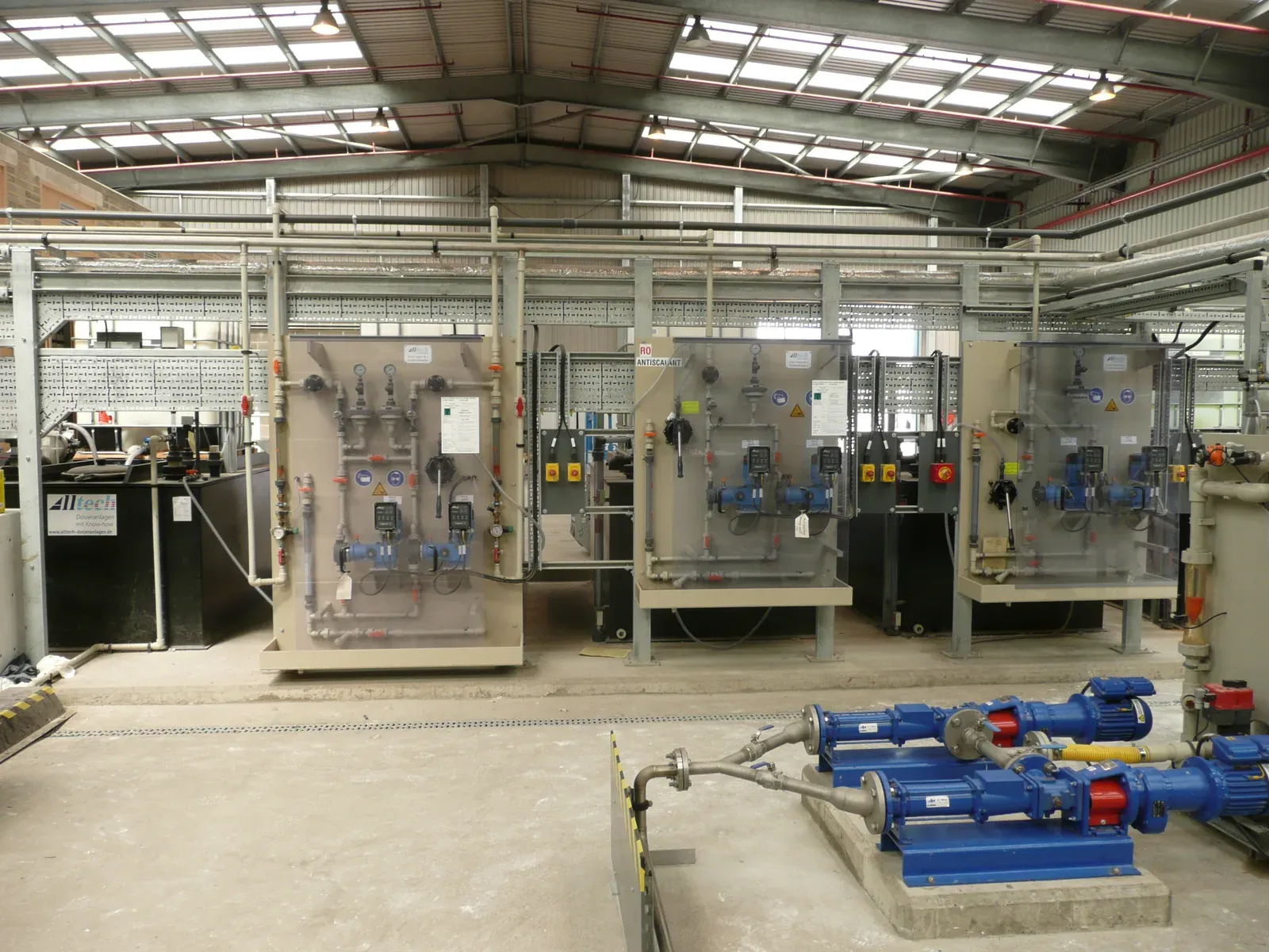Installed treatment process equipment