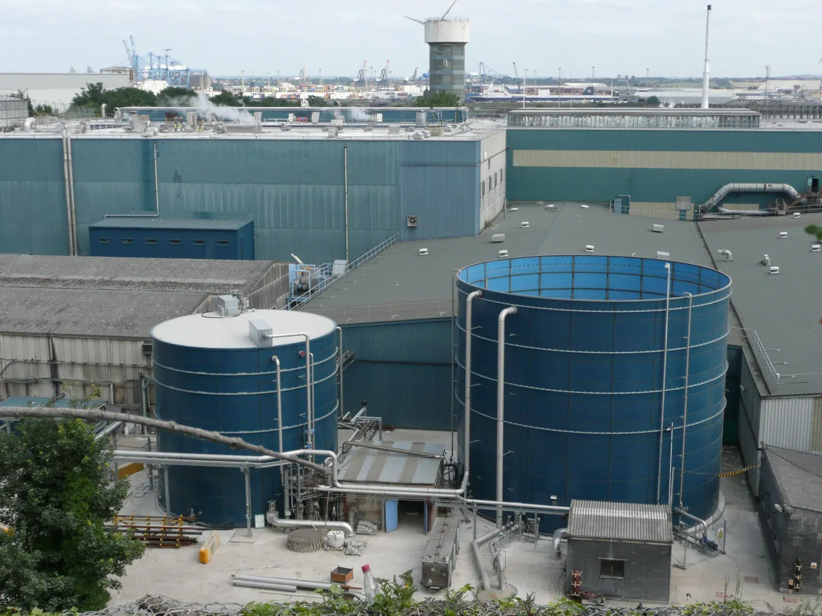 Completed treatment system installation